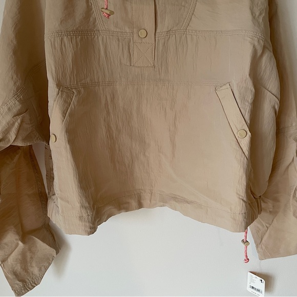 NEW Free People Ride The Wave Solid Popover Jacket In Pink Sand - Picture 15 of 16